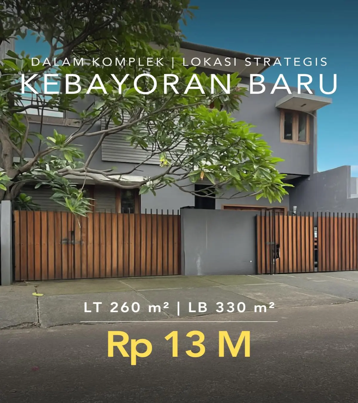 Rumah Dijual Kebayoran Baru Jakarta Selatan