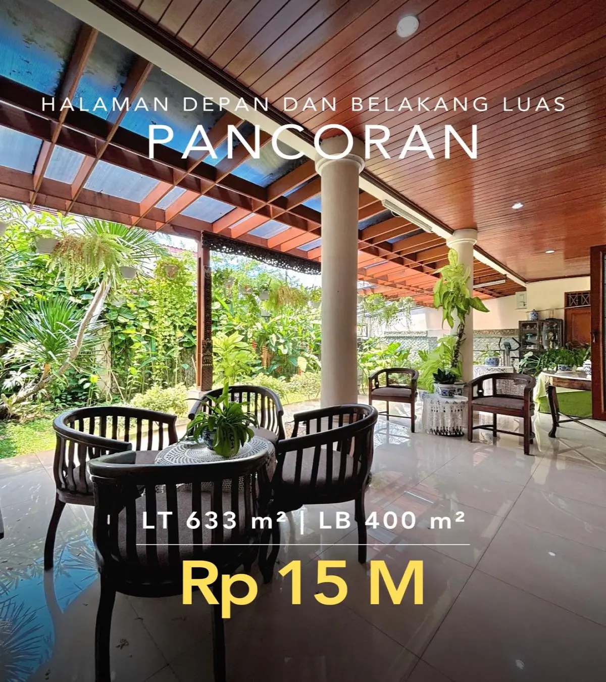 Rumah Dijual Pancoran Jakarta Selatan Halaman Luas