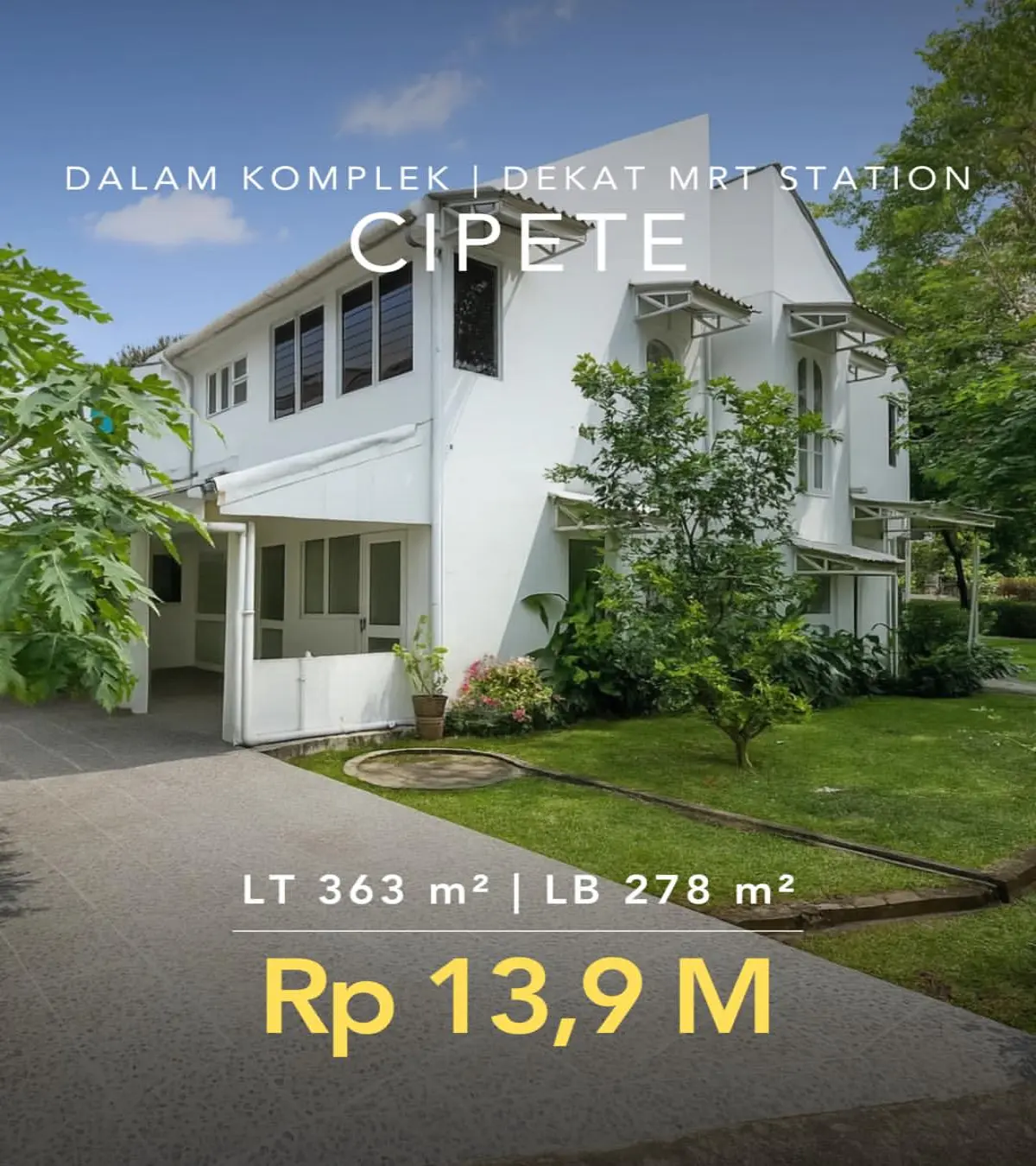 Rumah Dijual Cipete Jakarta Selatan