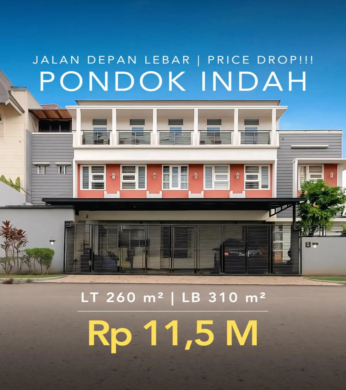 Rumah Dijual Pondok Indah Jakarta Selatan dekat Dengan Mall Pondok Indah