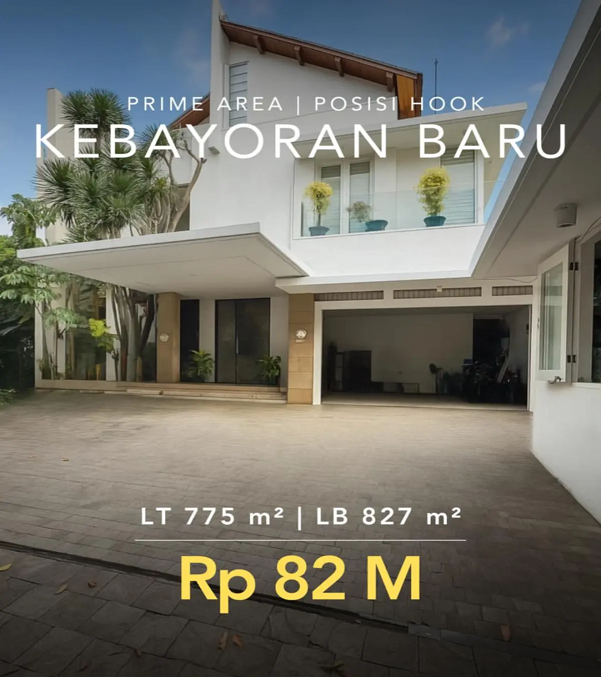 Jual Rumah Kebayoran Baru Jakarta Selatan Posisi Hook