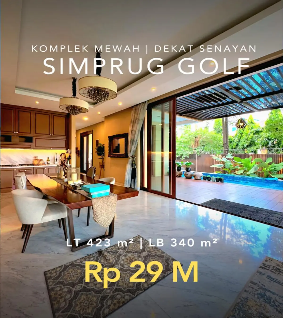 Rumah Dijual Simprug Golf Jakarta Selatan