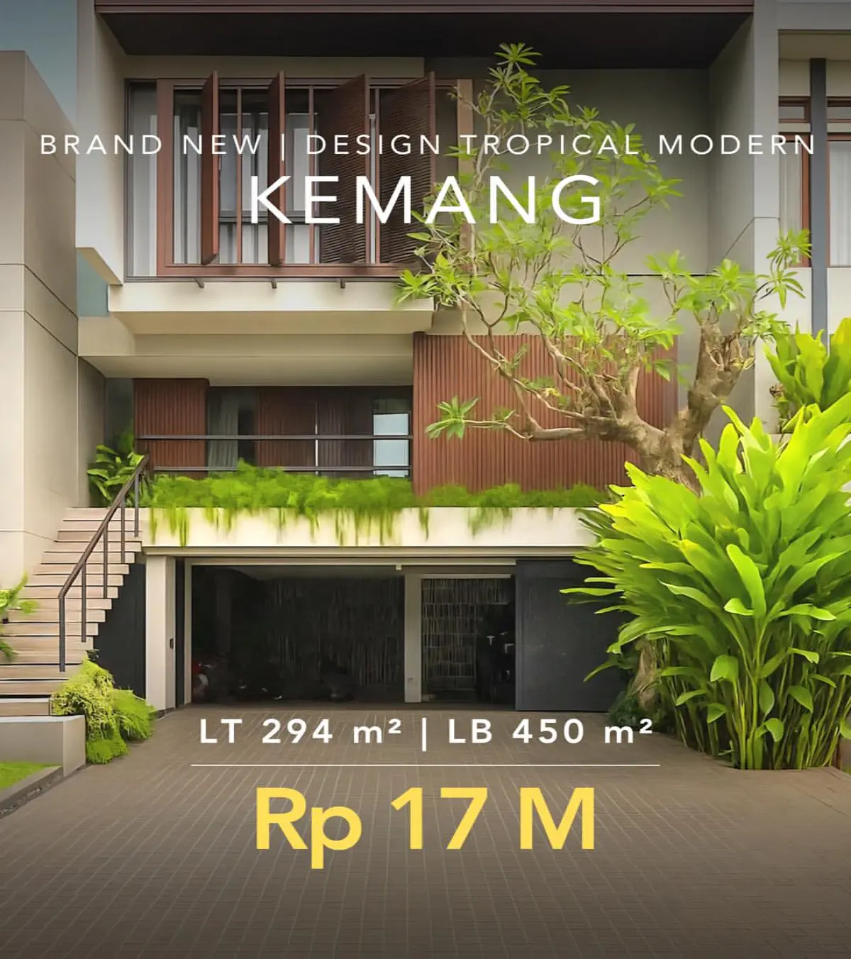 Rumah Dijual Kemang Jakarta Selatan Rumah Baru Modern Tropical House