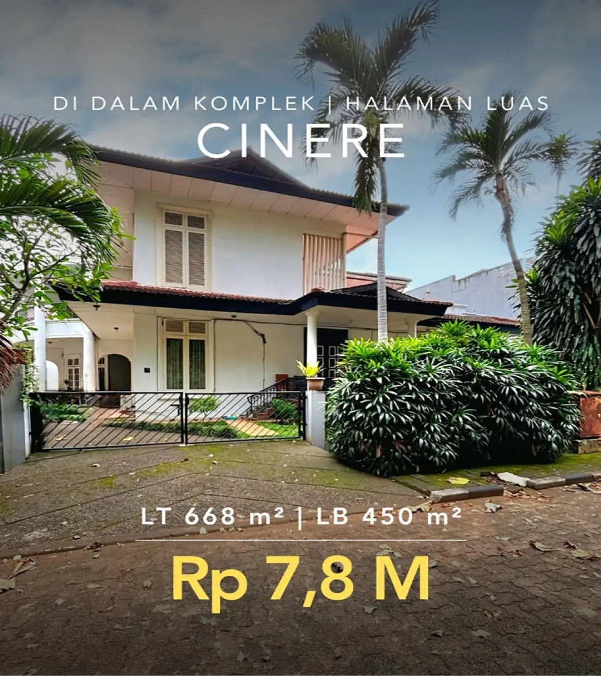 Rumah Dijual Cinere Dalam Komplek
