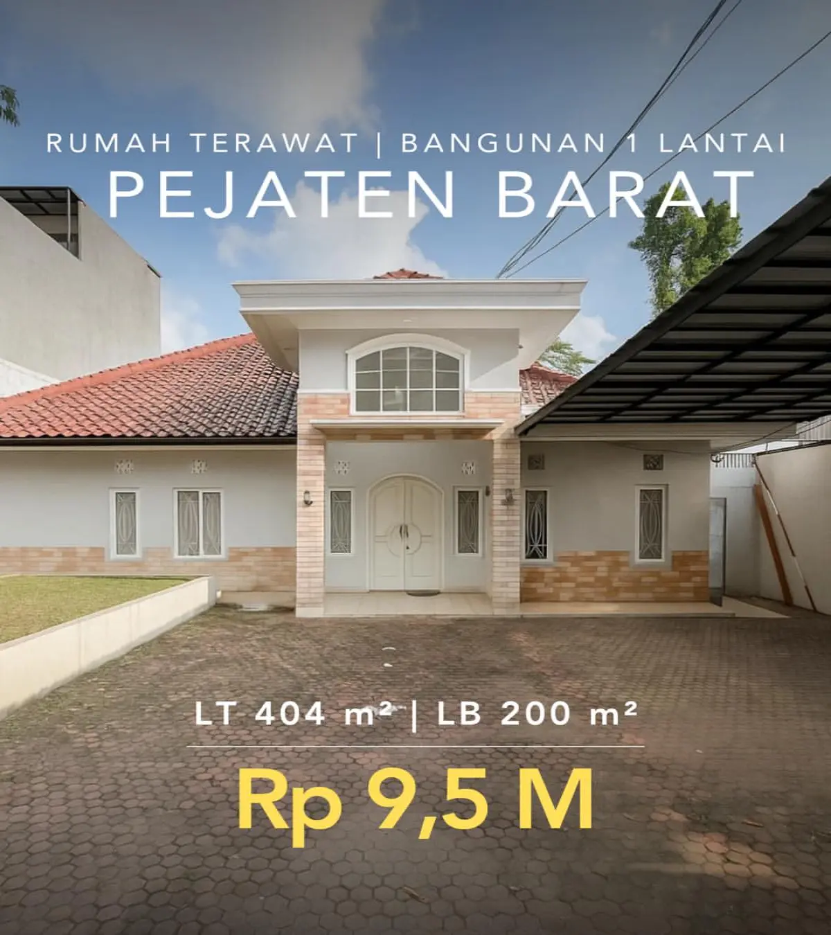 Rumah Dijual Pejaten Barat Jakarta Selatan Bangunan Terawat