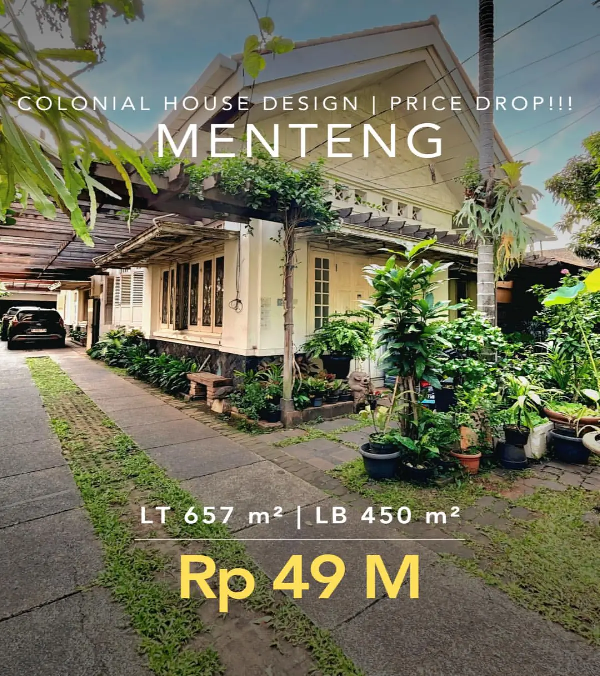 Rumah Dijual Menteng Jakarta Pusat  Colonial House