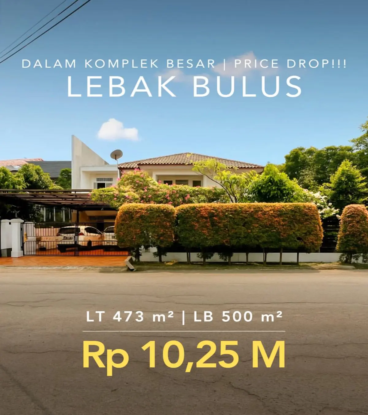 Rumah Dijual Lebak Bulus Jakarta Selatan Dalam Komplek Besar