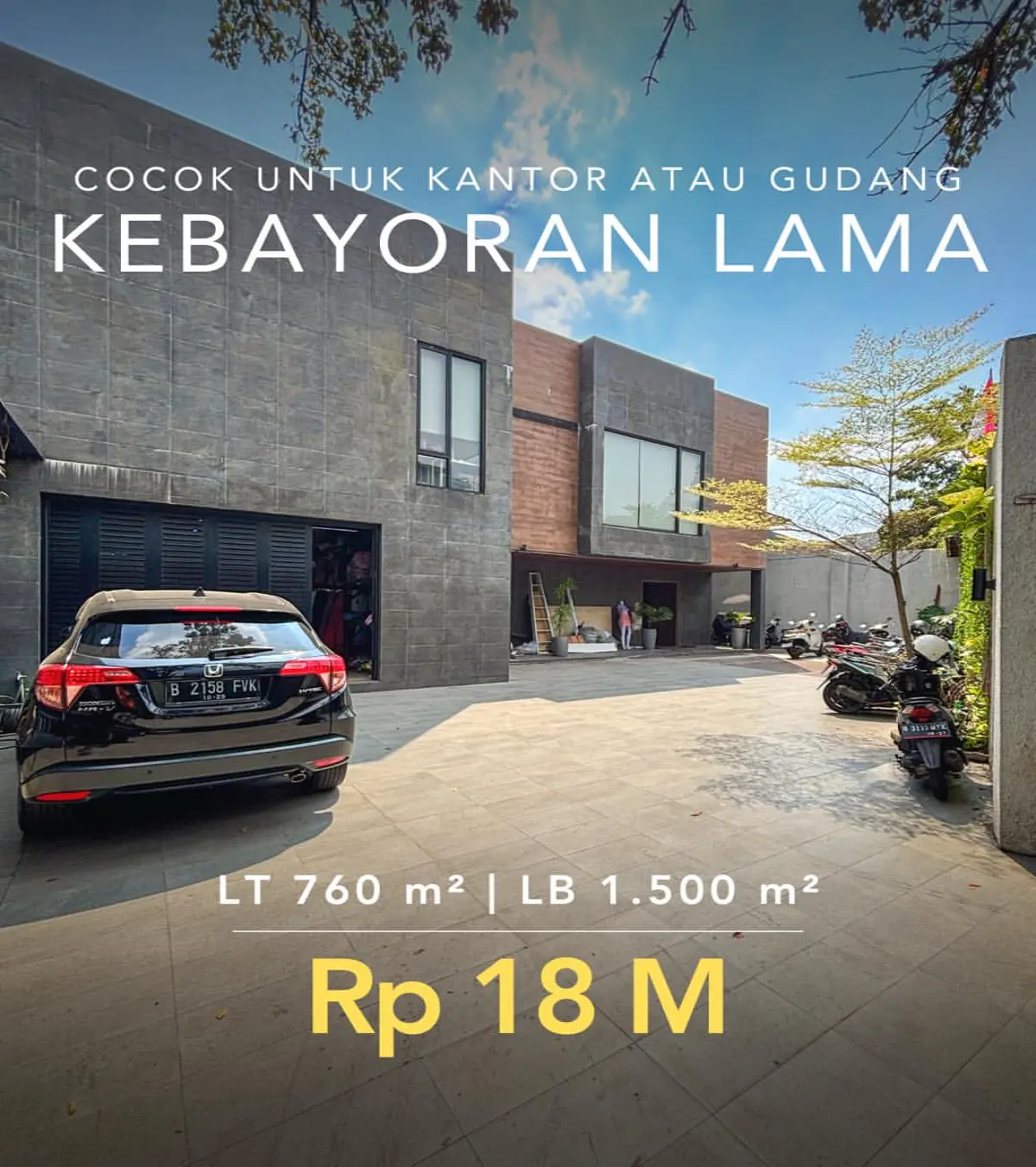 Rumah Dijual Kebayoran Lama Jakarta Selatan Cocok Untuk Kantor