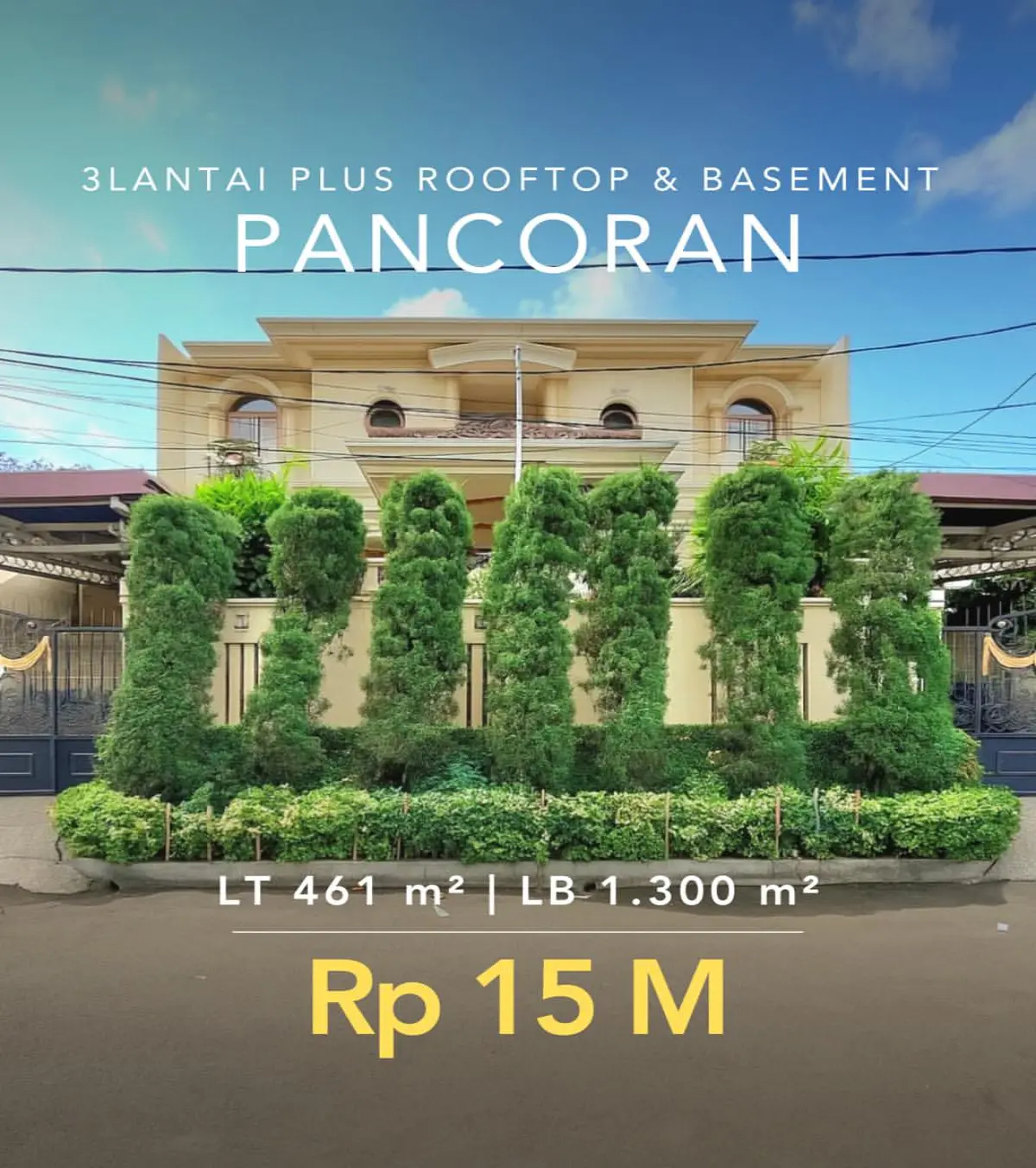 Rumah Dijual Pancoran Jakarta Selatan Rumah 3 Lantai