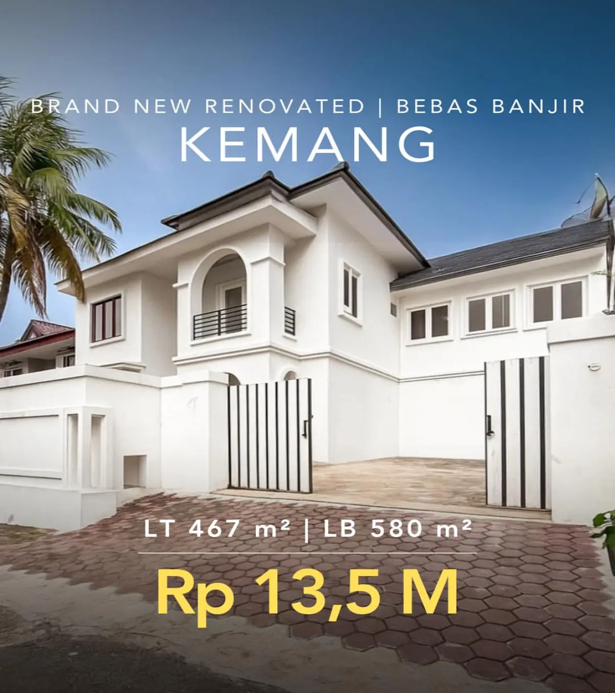 Rumah Dijual Kemang Jakarta Selatan Bebas banjir