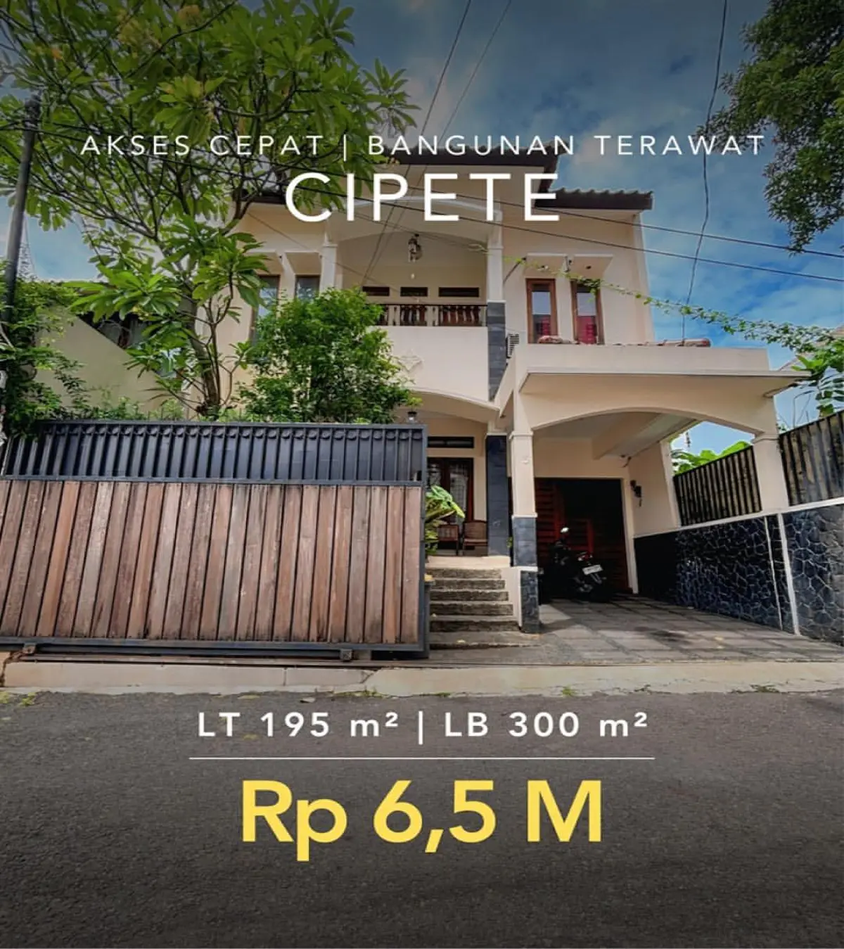Rumah Dijual Cipete Jakarta Selatan dekat Stasiun MRT