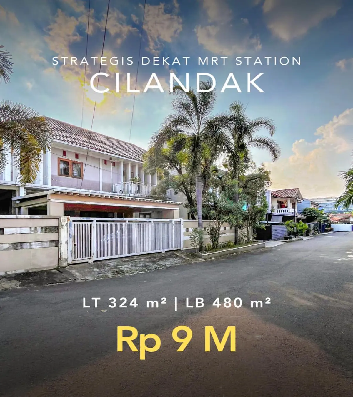 Rumah Dijual Cilandak Jakarta Selatan Strategis Dekat Stasiun MRT