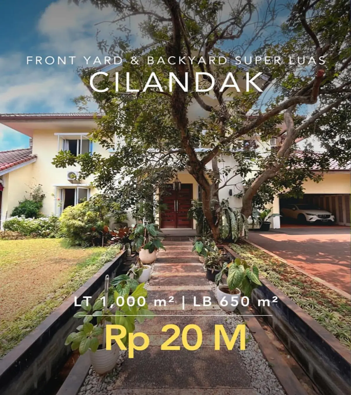 Rumah Dijual Cilandak Jakarta Selatan Ruang Terbuka Luas