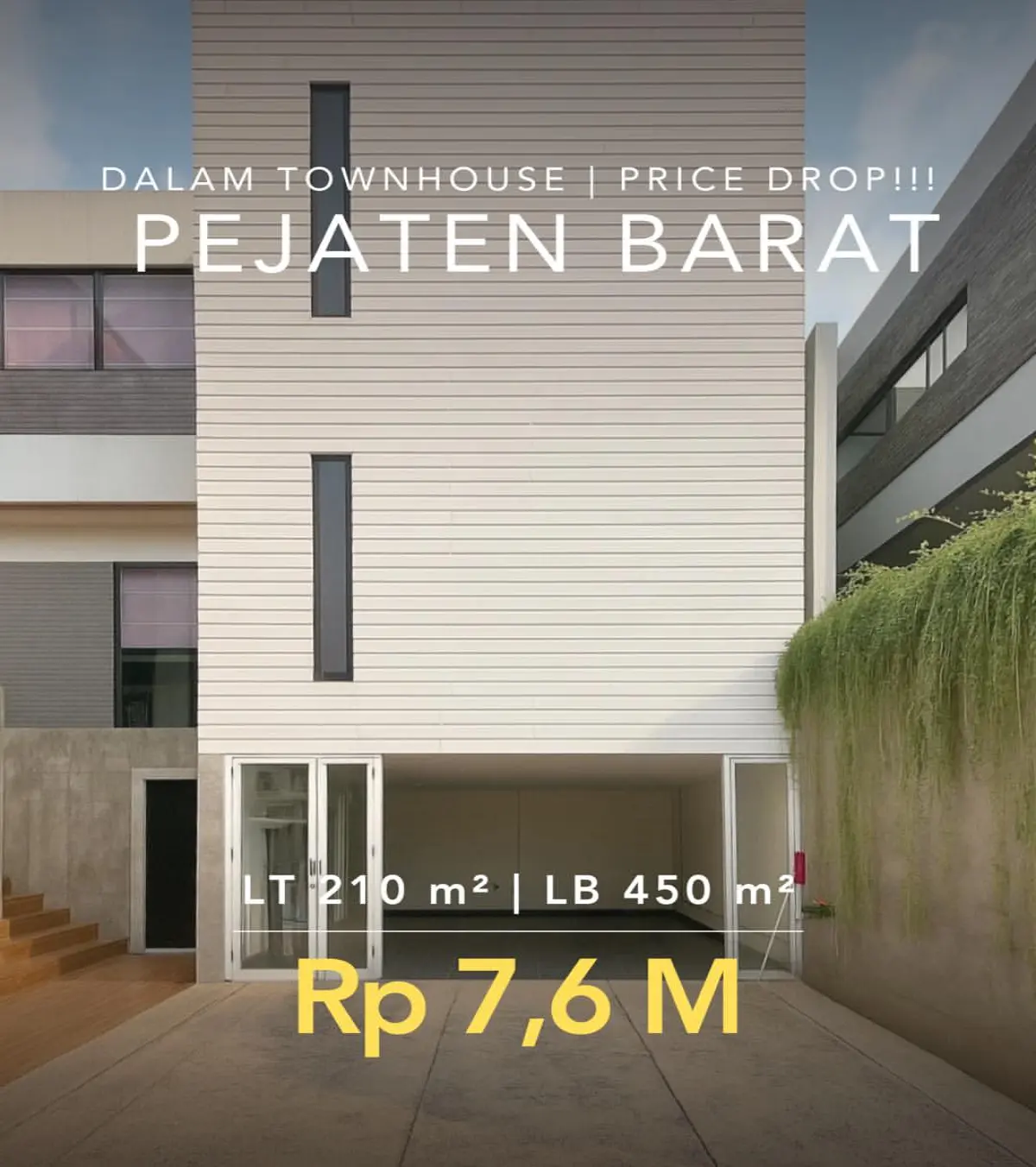 Rumah Dijual Pejaten Barat Jakarta Selatan Dalam Townhouse
