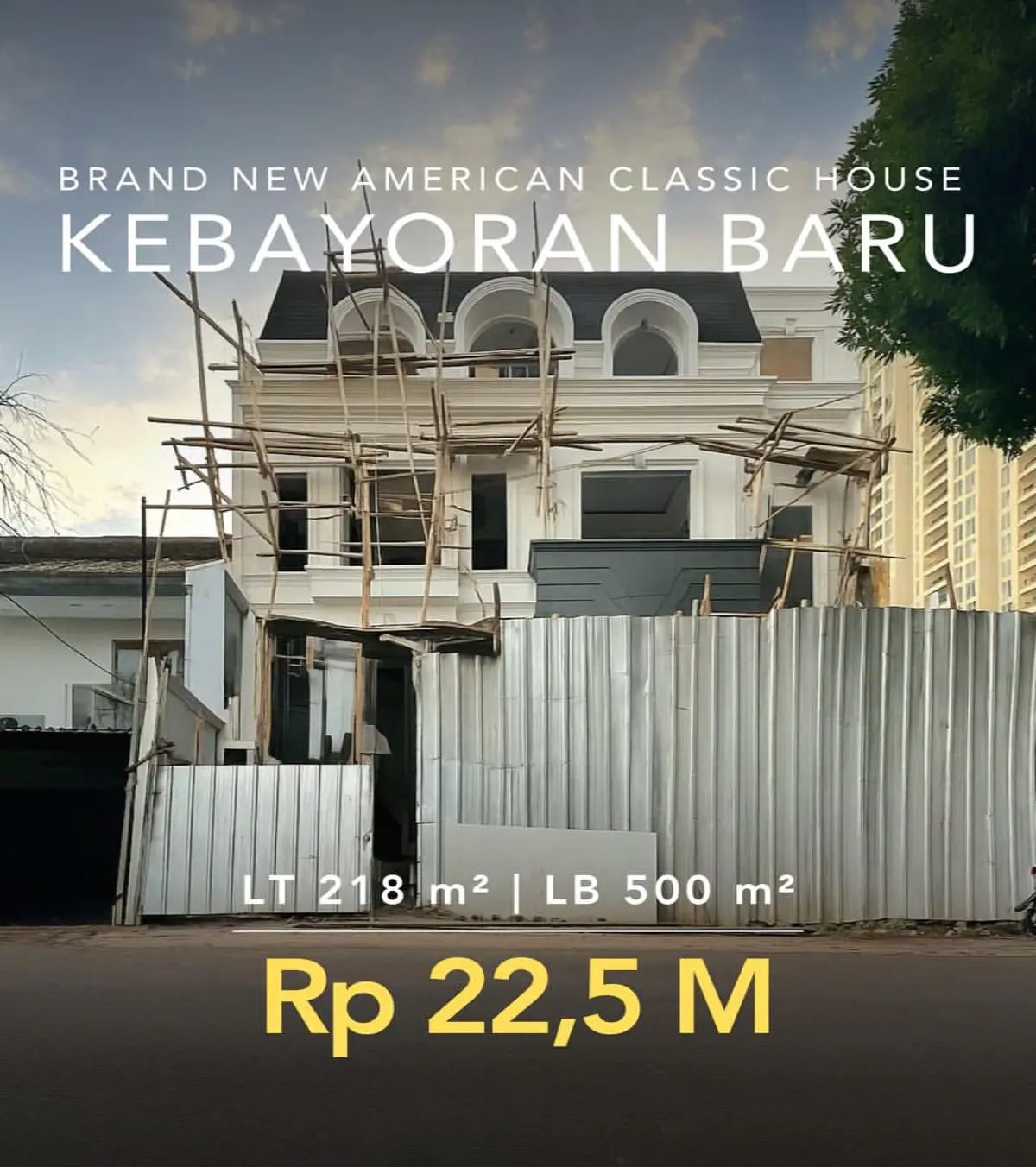 Rumah Dijual Kebayoran Baru Jakarta Selatan American Classic