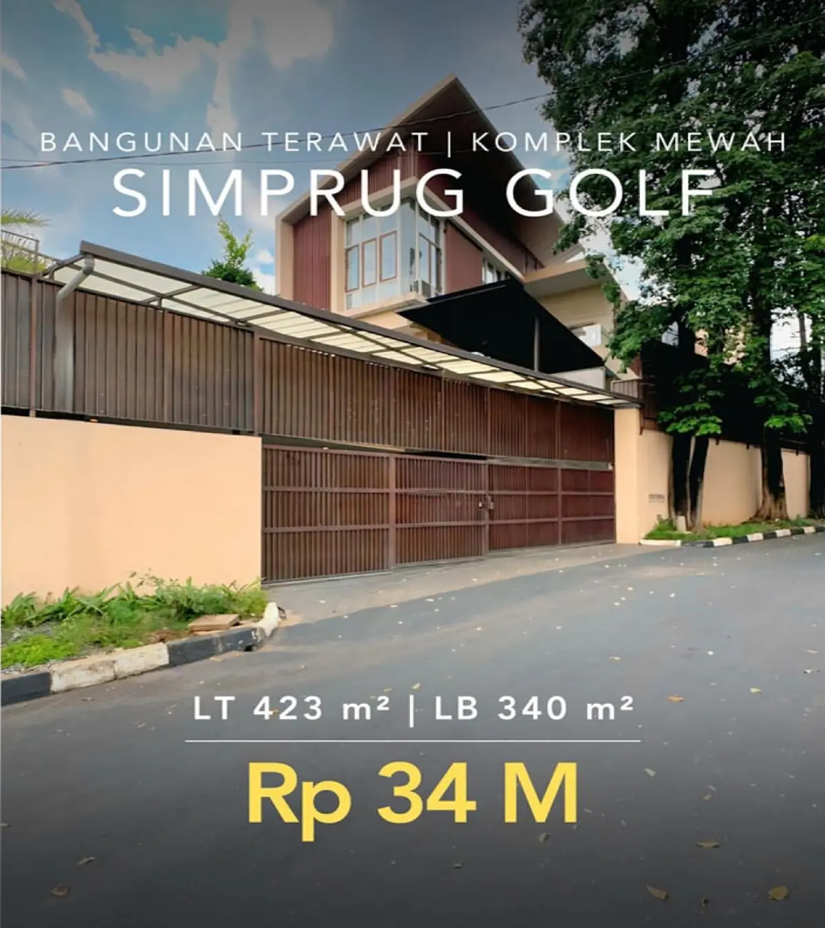 Jual Rumah Simprug Golf Jakarta Selatan Siap Huni