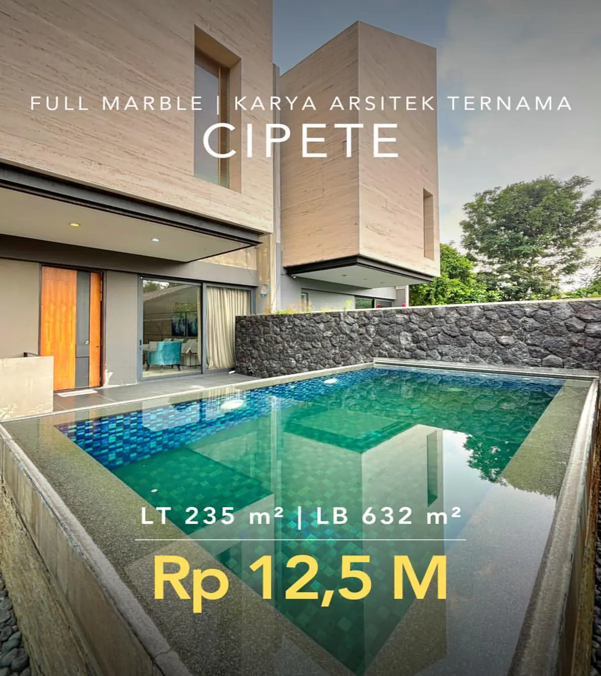 Rumah Dijual Cipete Jakarta Selatan Karya Arsitek Ternama