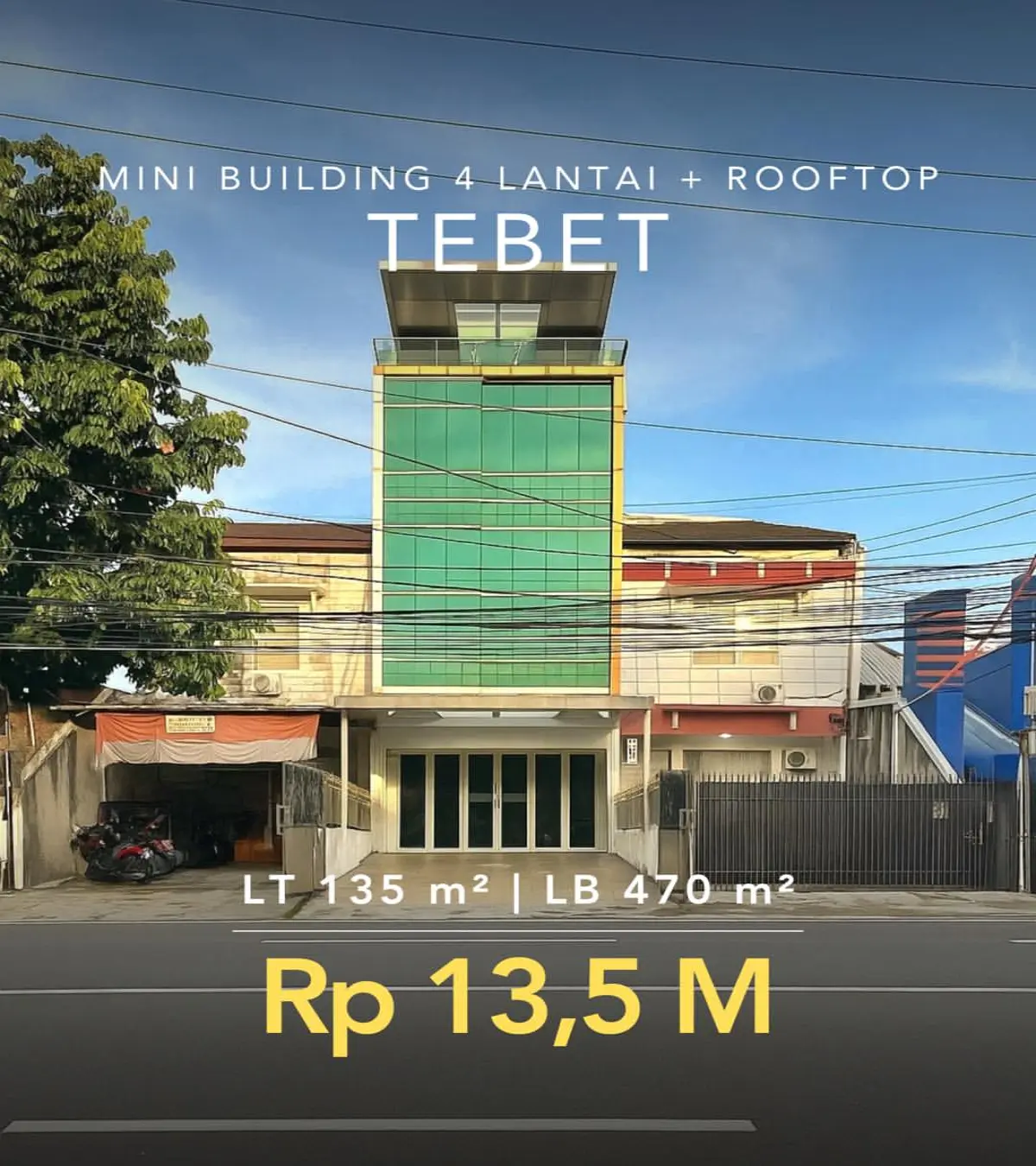 Jual Mini Building Tebet Jakarta Selatan 4 Lantai