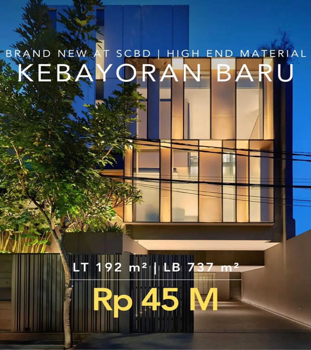 Rumah Dijual Kebayoran Baru Jakarta Selatan Area SCBD
