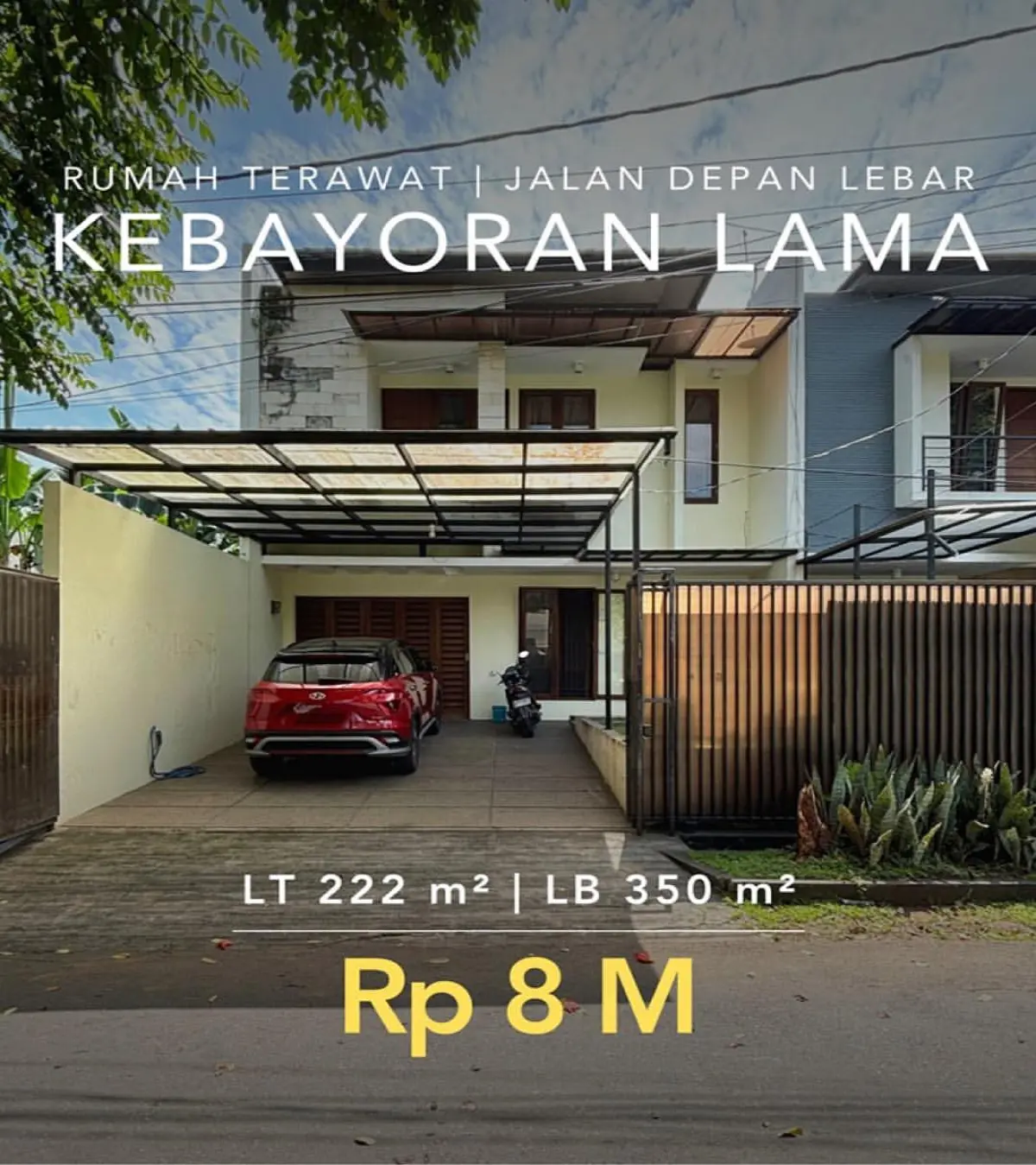 Rumah Dijual Kebayoran Lama Jakarta Selatan Row Jalan Besar