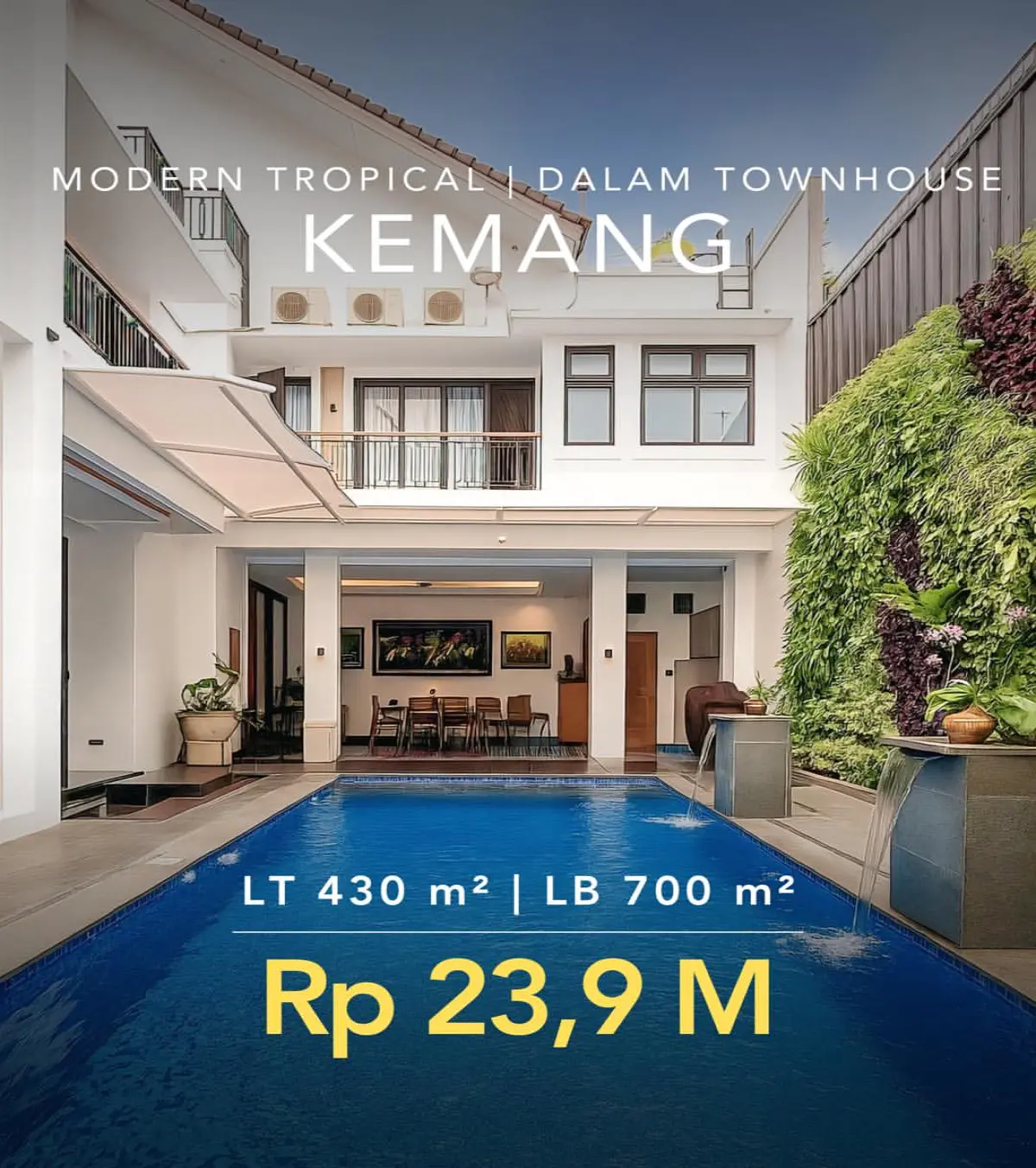 Rumah Dijual Kemang Jakarta Selatan Modern Tropical