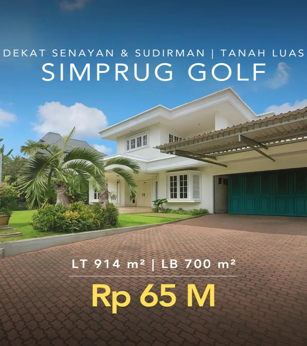 Rumah Dijual Simprug Golf Jakarta Selatan dekat Senayan