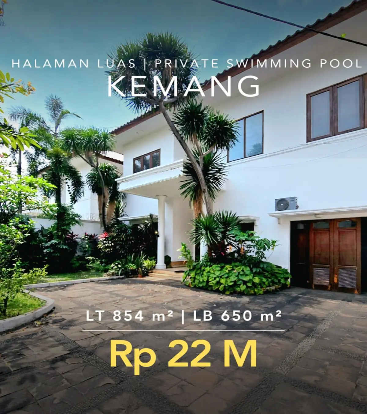 Rumah Dijual Kemang Jakarta Selatan Private Swimming Pool