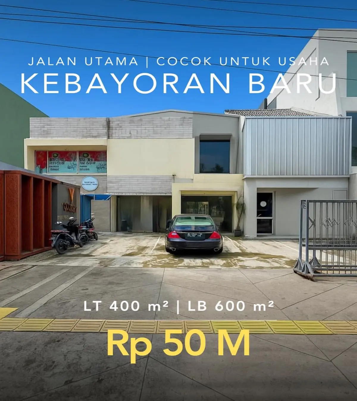 Commercial Area Dijual Kebayoran Baru Jakarta Selatan