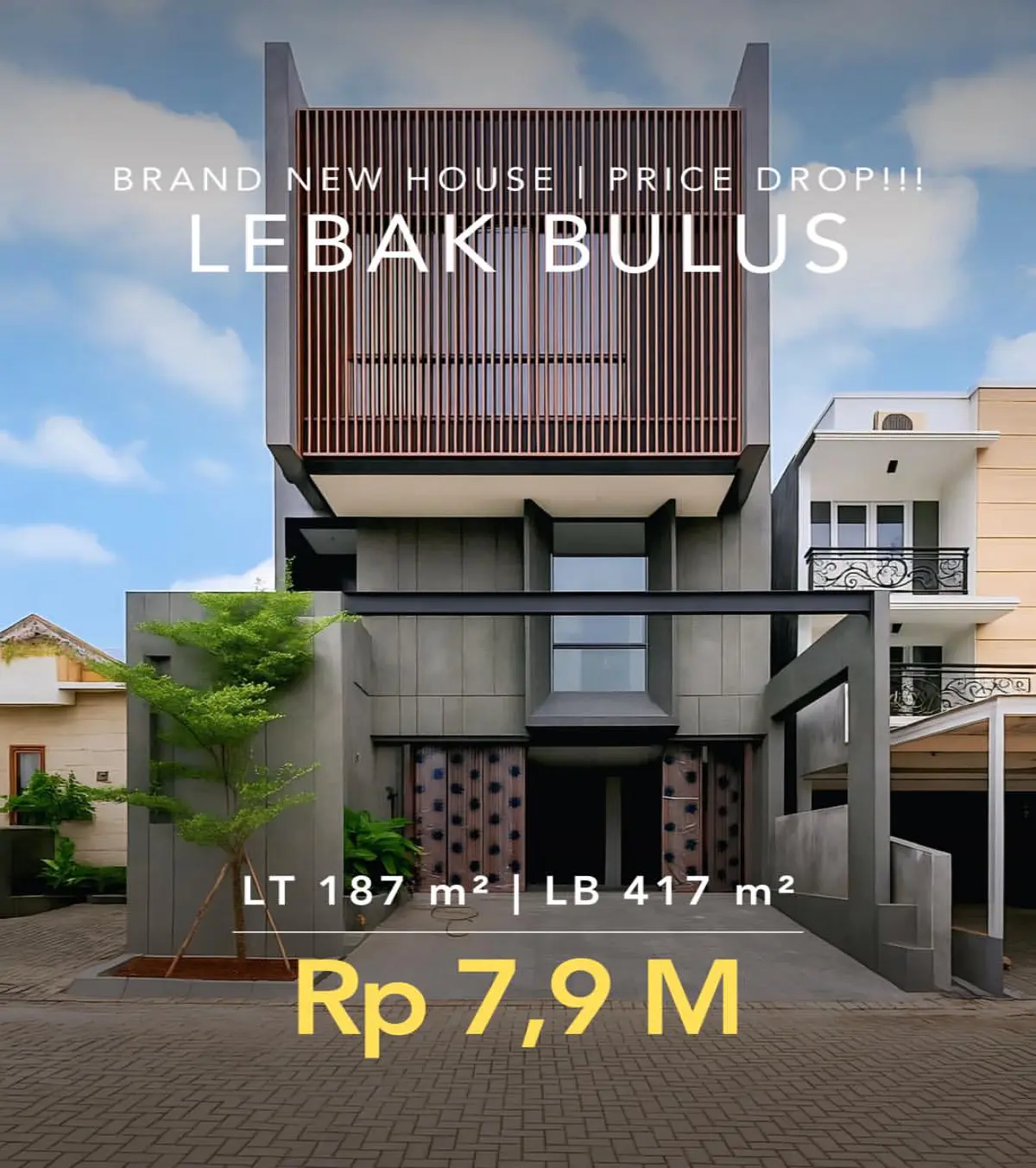 Rumah Dijual Lebak Bulus Jakarta Selatan rumah Baru Harga Turun