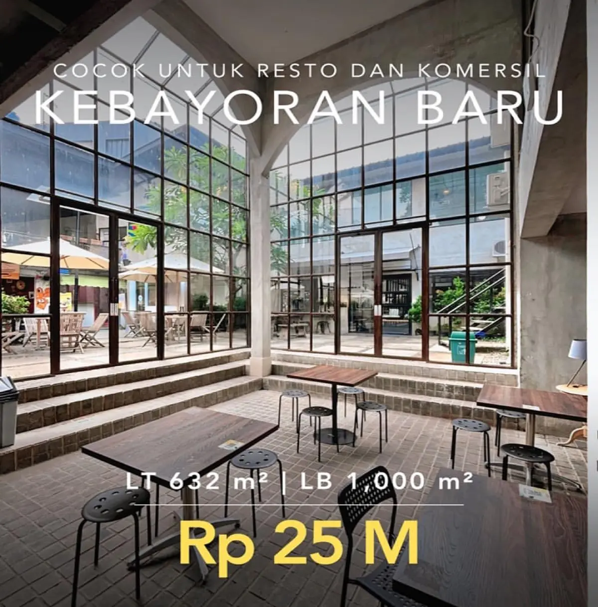 Dijual Commercial Kebayoran Baru Jakarta Selatan cocok untuk resto