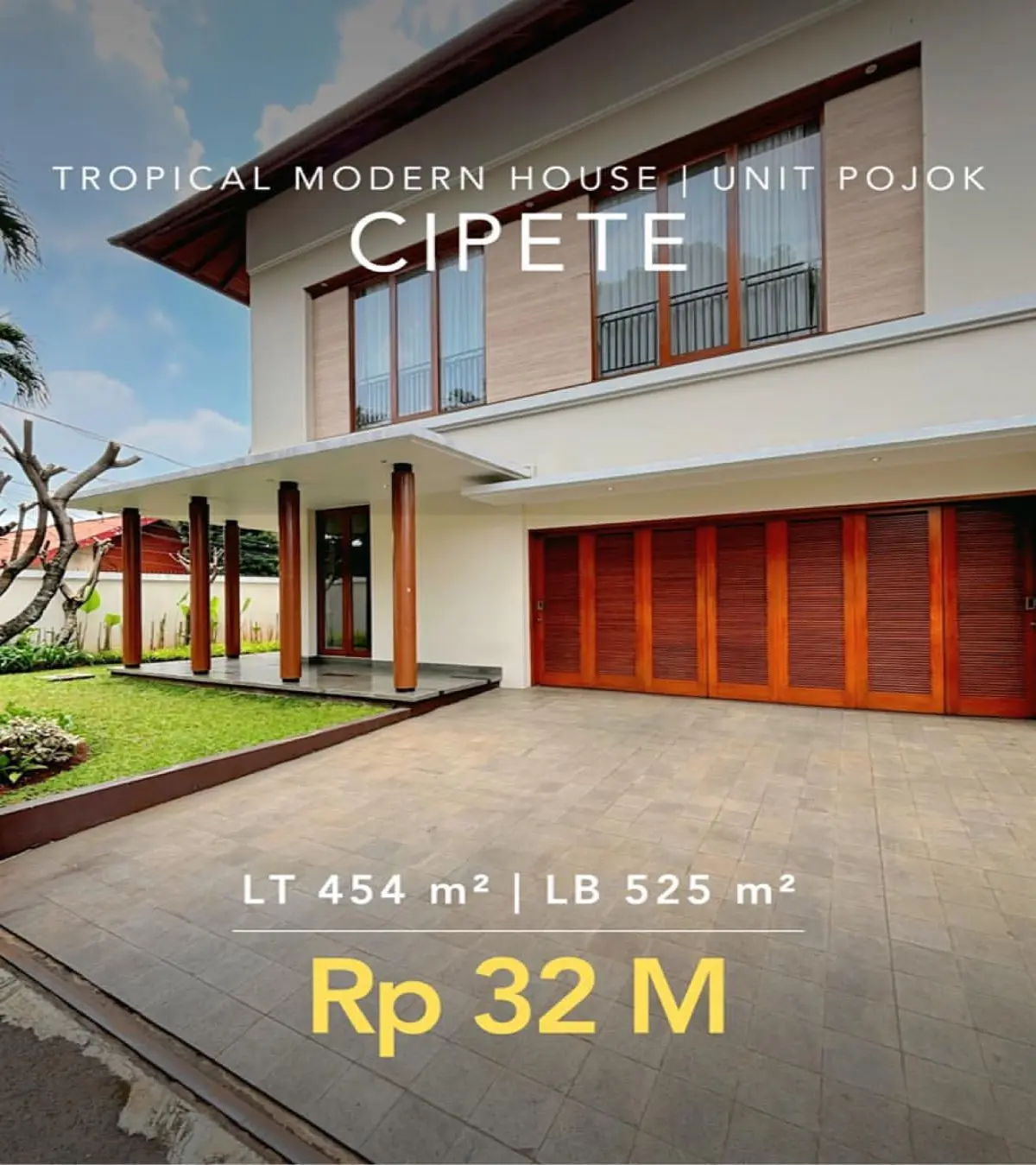 Rumah Dijual Cipete Jakarta Selatan posisi Hook