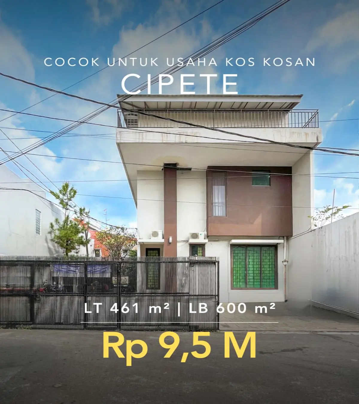 Rumah Dijual Cipete Jakarta Selatan cocok untuk kost kosan