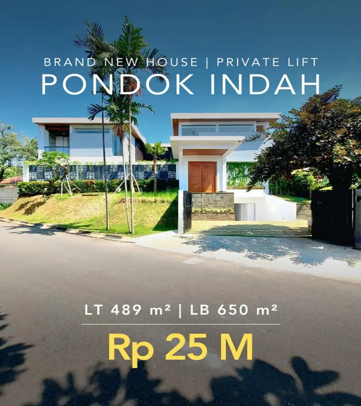 Rumah Dijual Pondok Indah Jakarta Selatan Rumah Baru Private Lift