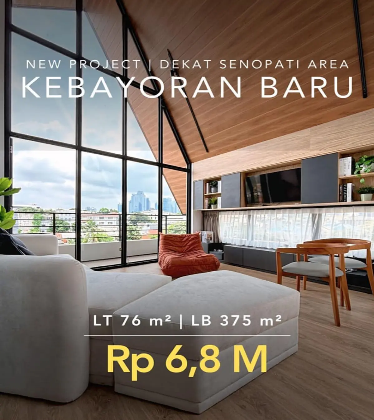 Jual Rumah Kebayoran Baru Jakarta Selatan Rumah Baru Dekat Senopati
