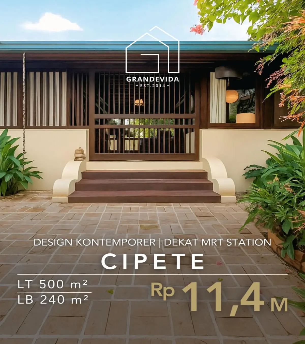 Dijual Rumah Cipete Jakarta Selatan  Design Kontemporer