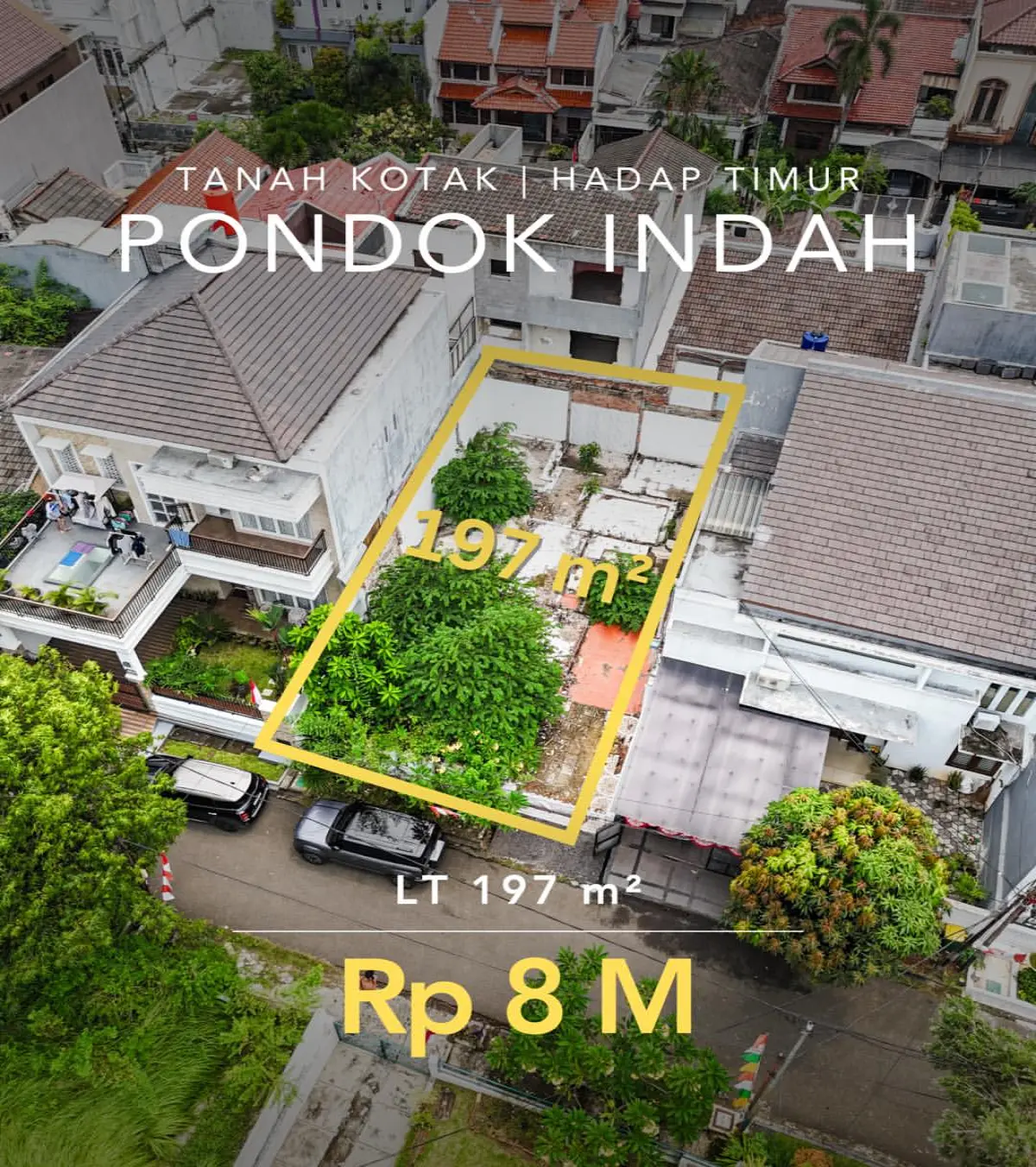 Tanah Dijual Pondok Indah Siap Bangun Ulang