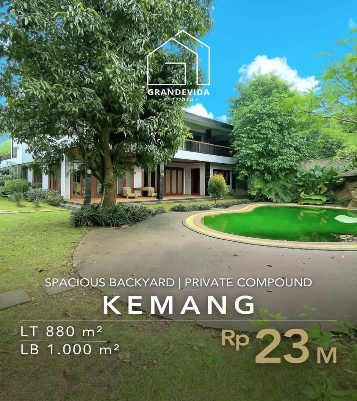 Rumah Dijual Kemang Jaksel Terawat Siap Huni
