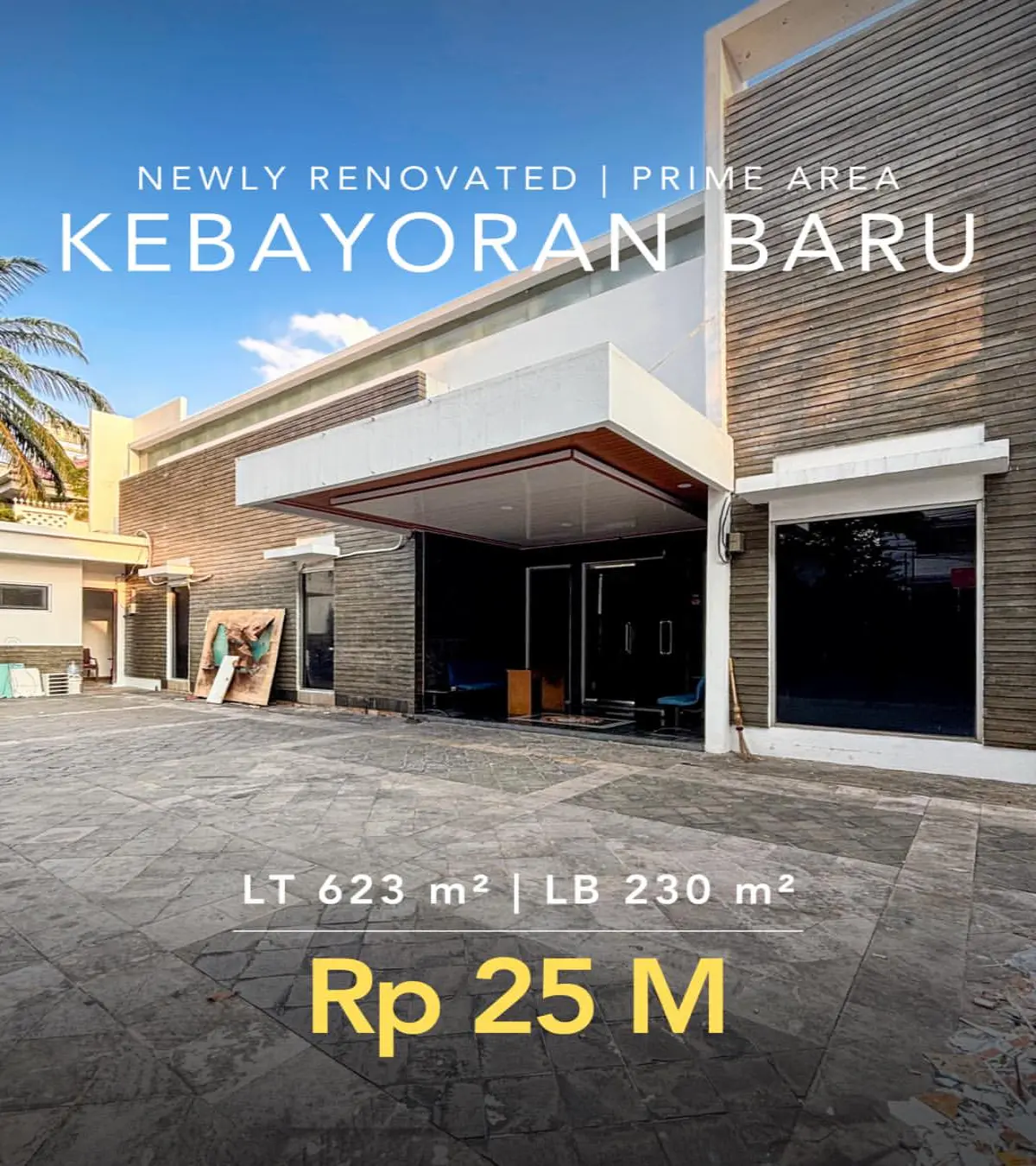 Rumah Dijual di Kebayoran Baru Jaksel Baru Renovasi