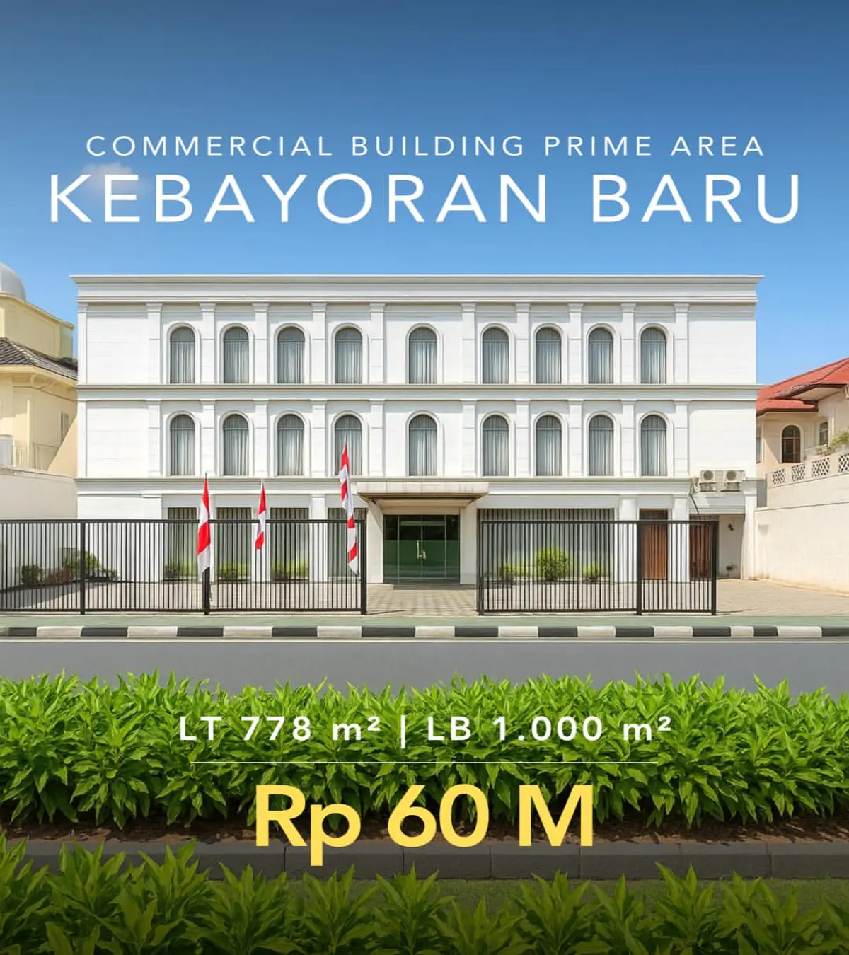 Dijual Commercial Building Kebayoran Baru Jakarta Selatan