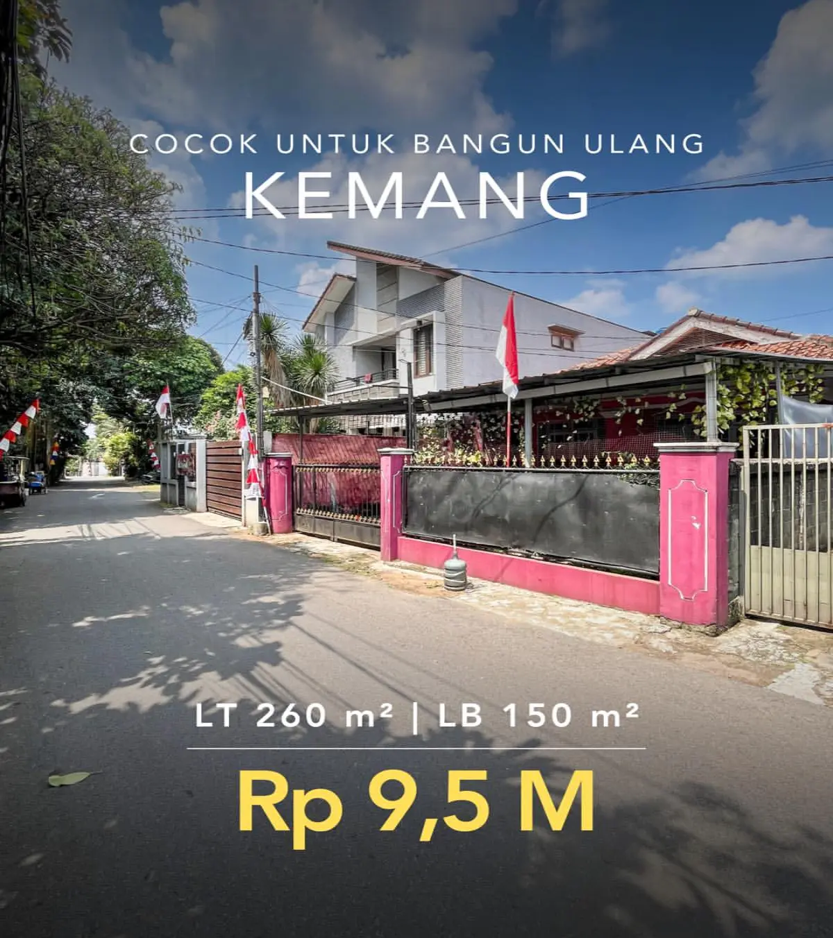 Rumah Dijual Murah Hitung Tanah Kemang Jakarta Selatan