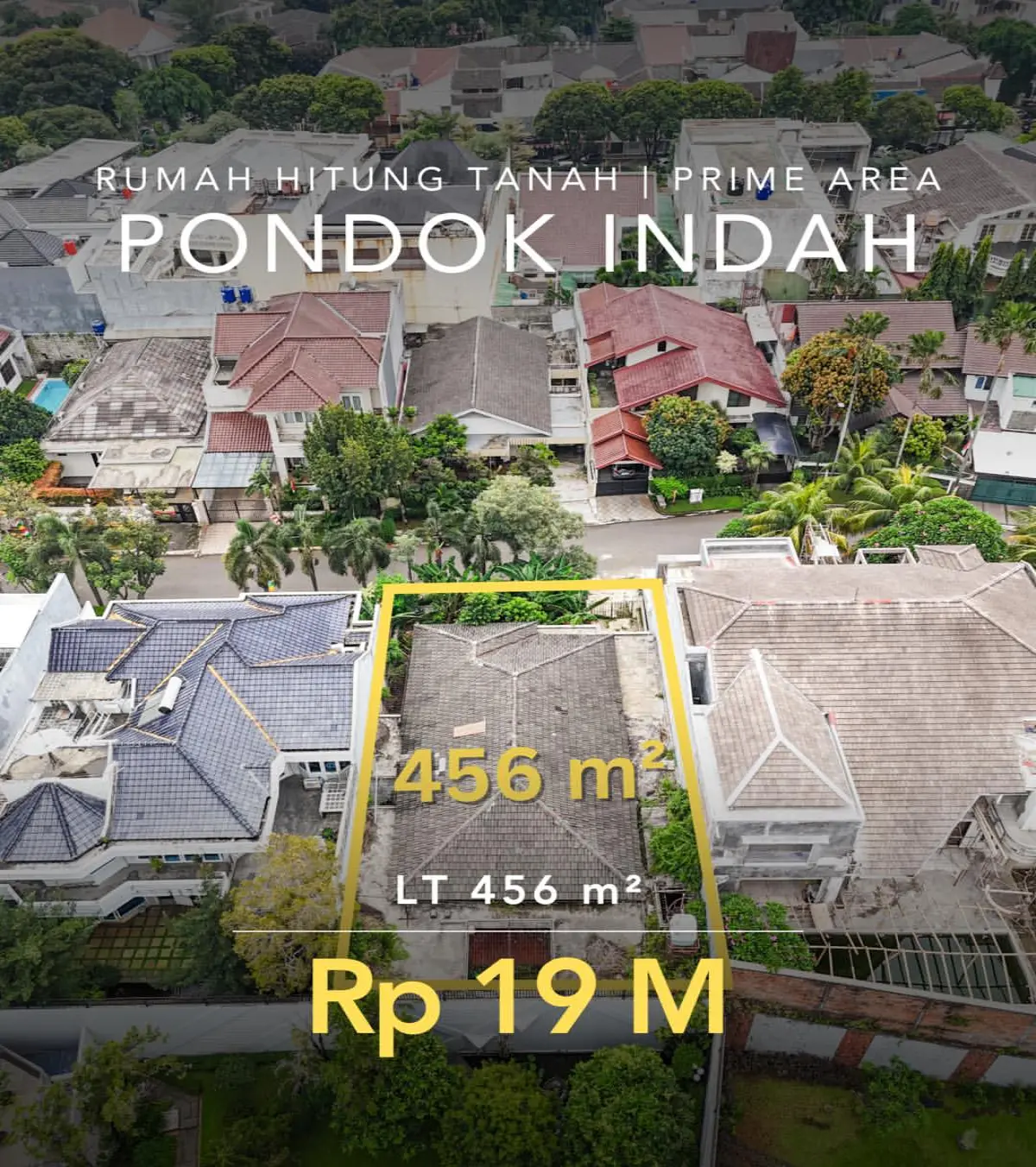 Rumah Hitung Tanah Dijual Pondok Indah Jakarta Selatan