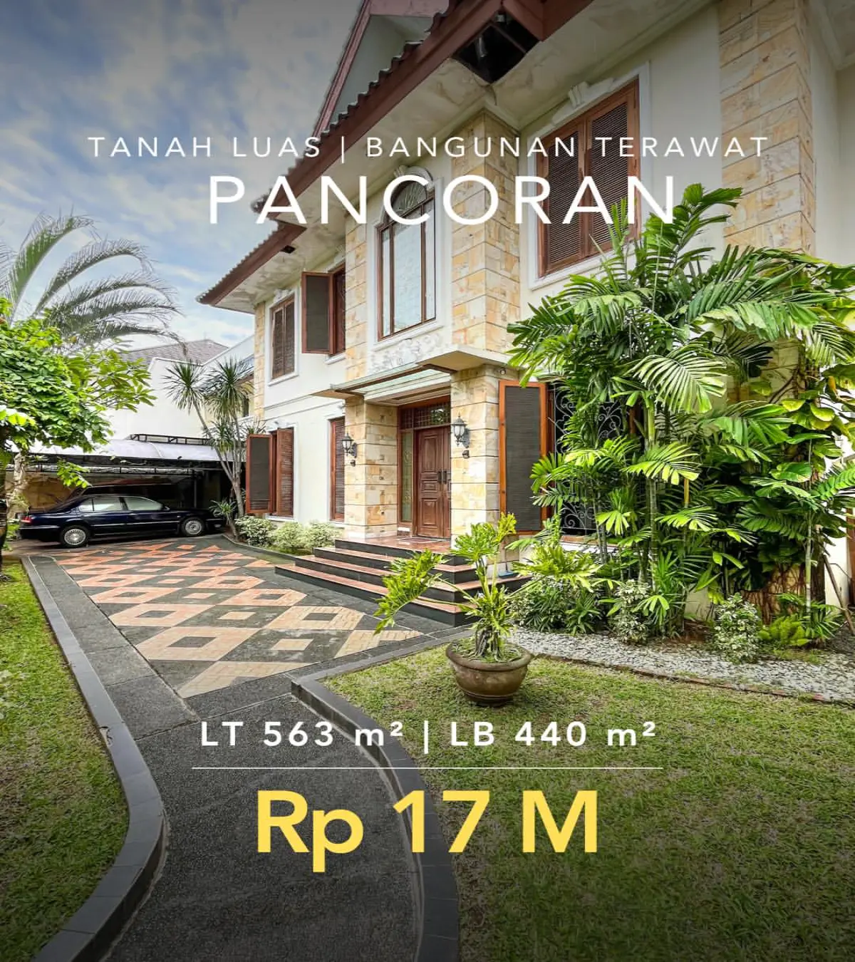 Rumah Dijual di Pancoran Jaksel Tanah Luas