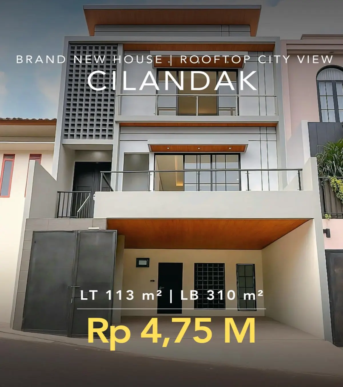 Rumah Dijual 3 Lantai Cilandak Jakarta Selatan