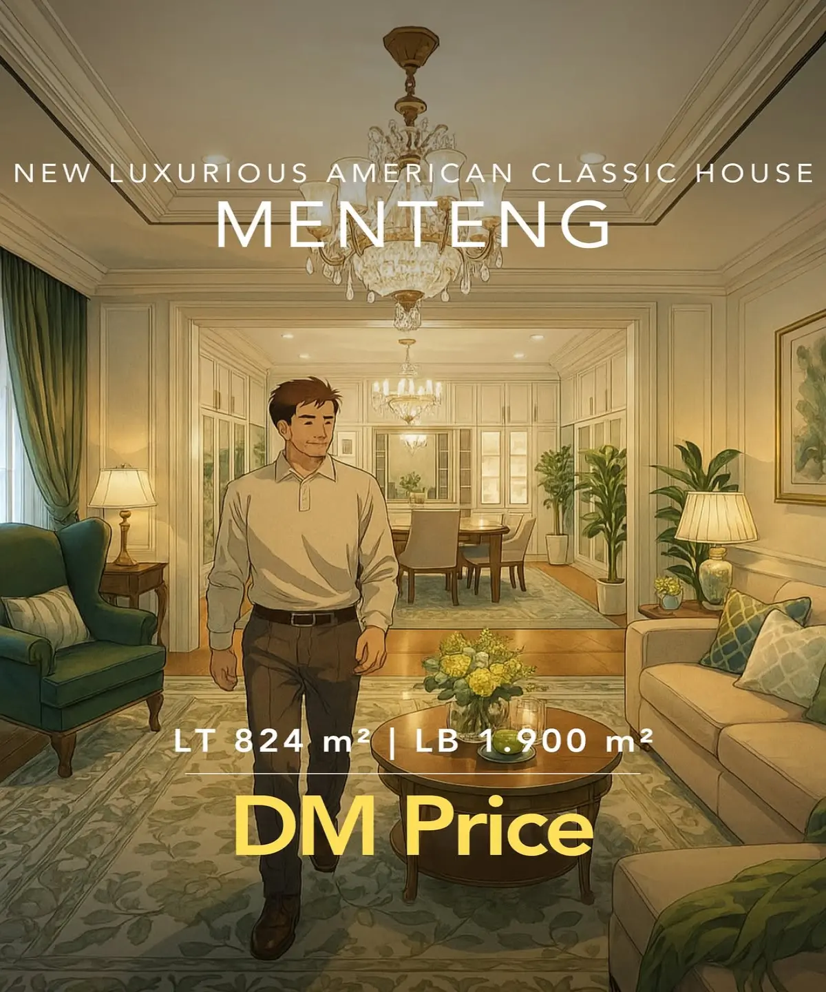Rumah Dijual Menteng Jakarta Pusat American Classic