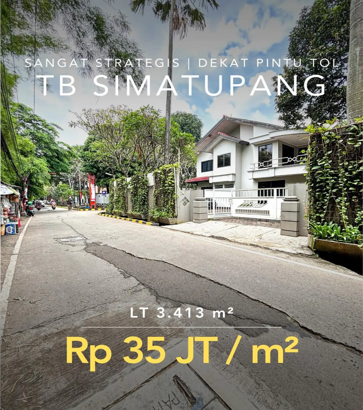Tanah Dijual Area TB Simatupang Jakarta Selatan
