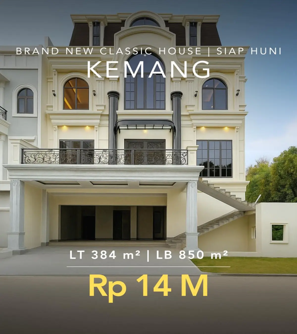 Rumah Baru Dijual di Kemang Jakarta Selatan