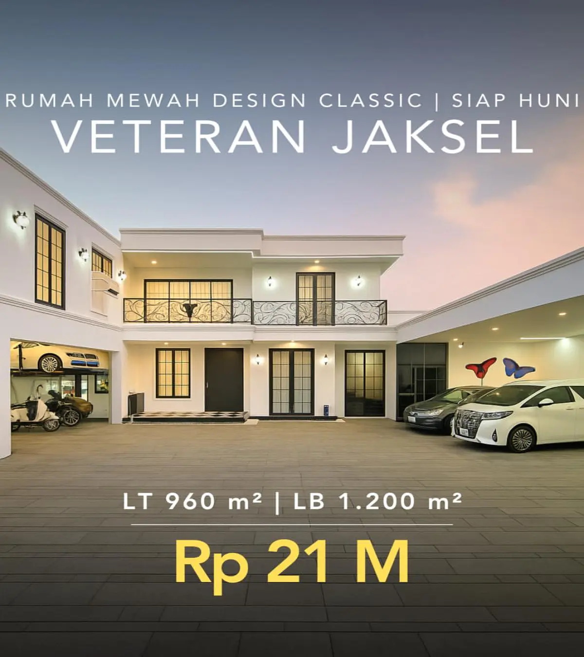Rumah Mewah Fasilitas Lengkap di Veteran Jakarta Selatan