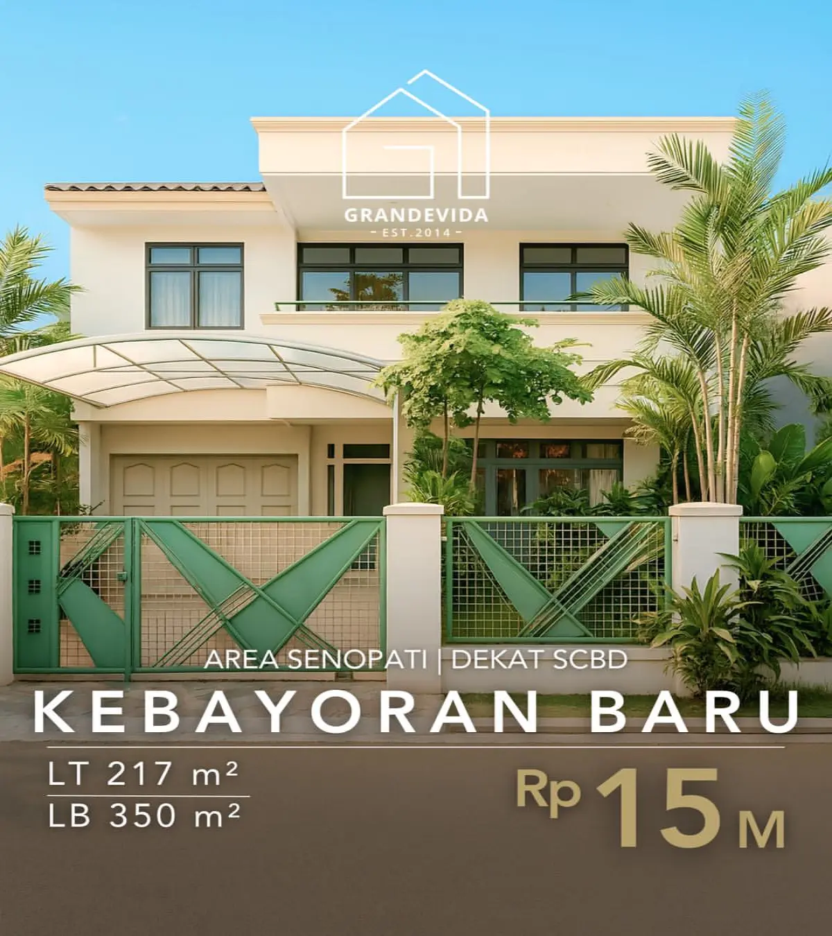 Jual Rumah Kebayoran Baru | Rumah Dua Lantai Siap Huni