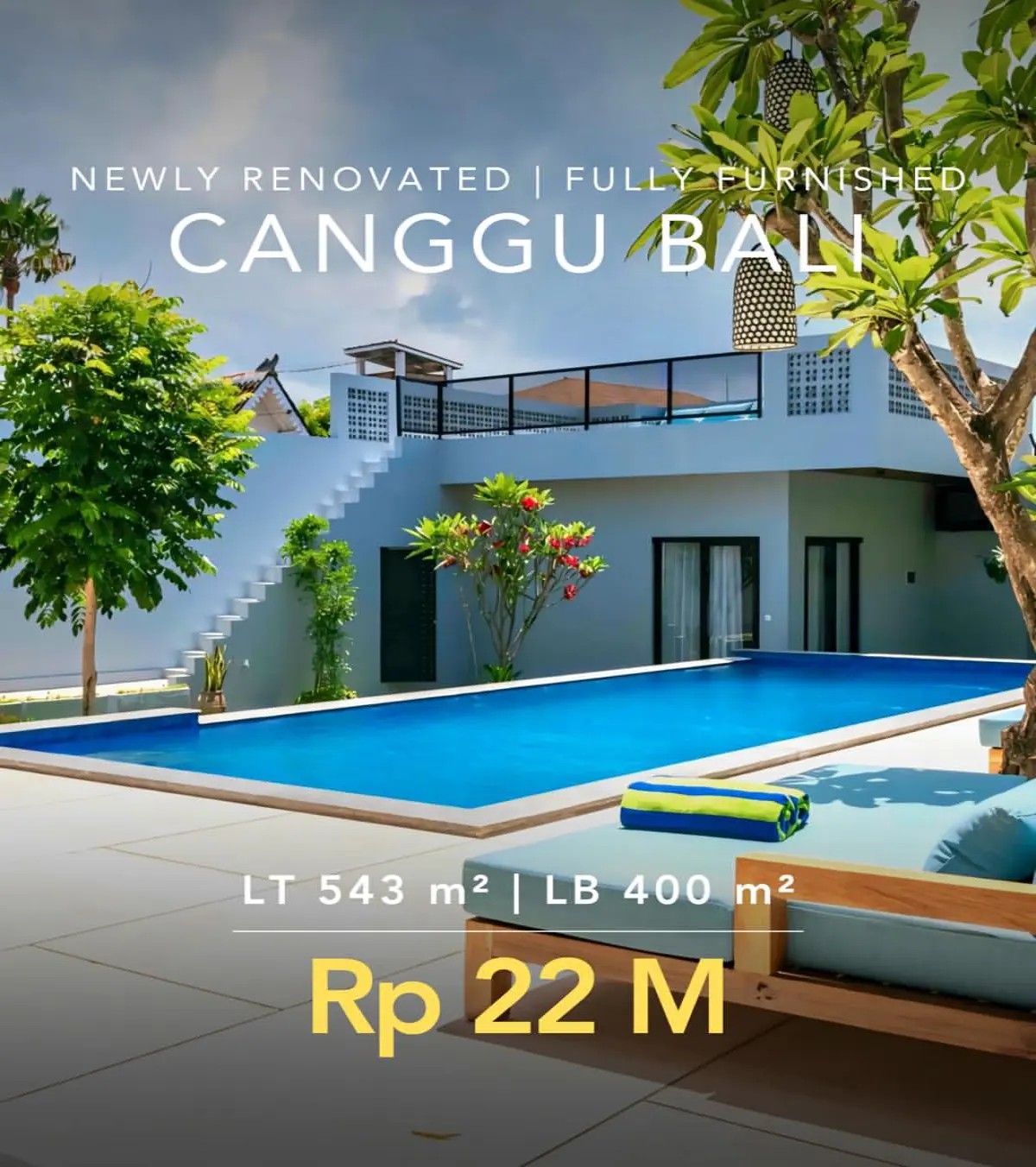 Rumah Mewah Dijual Canggu Bali - Dekat Pantai