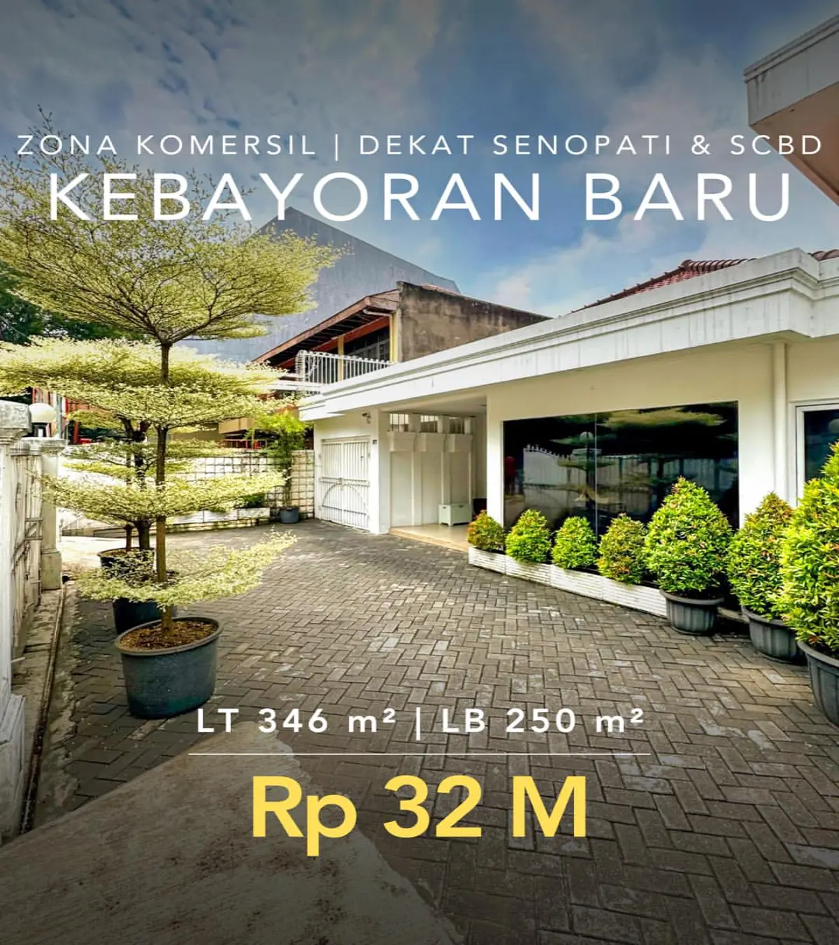 Dijual Cepat! Rumah Zona Komersil, Kebayoran Baru, Jakarta Selatan